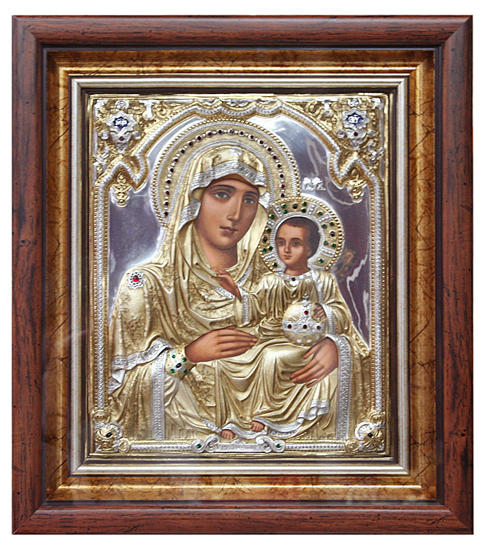 Икона рукописная Божией Матери "Иерусалимская"