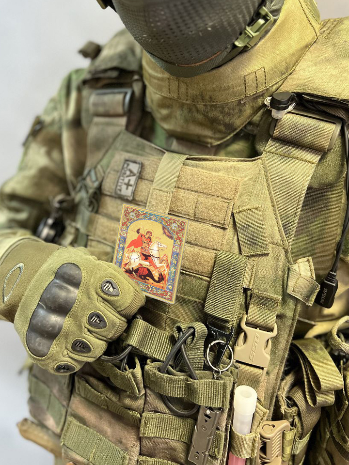 Икона "Архангел Михаил" на бронепластине