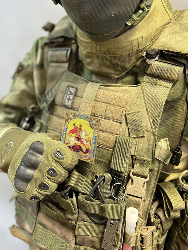 Икона "Архангел Михаил" на бронепластине