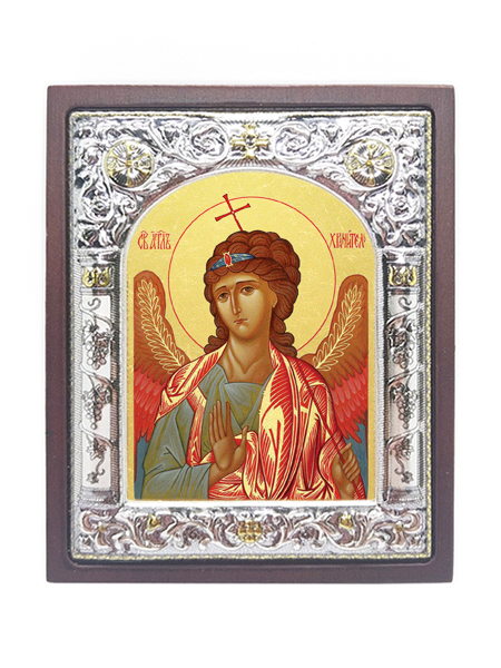 Икона "Ангел Хранитель" (в красном)