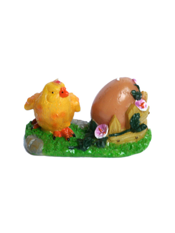 Фигурная свеча "Цыпленок с яйцом"