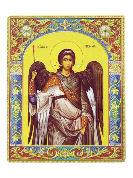 Икона "Архангел Михаил" на бронепластине